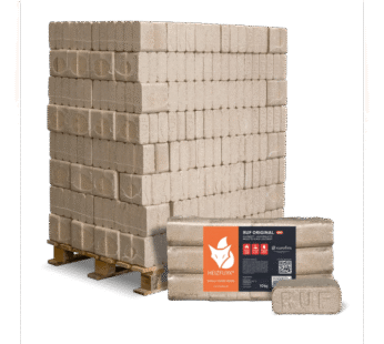 Heizfuxx RUF Original Red Holzbriketts Hartholz 10kg x 96 Gebinde 960kg Palette