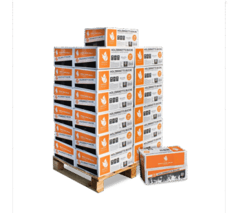 Heizfuxx Nestro M Holzbriketts Hartholz im Karton 12kg x 25 Karton 300kg Palette