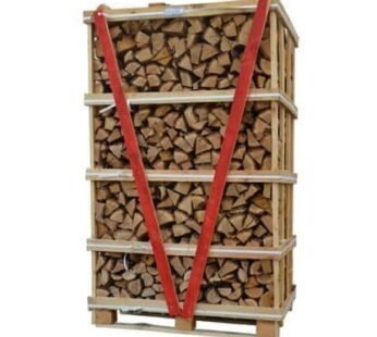Kaminholz Eiche extra trocken in Holzkiste – Holzscheite hohe Heizleistung – Volumen 2 m³